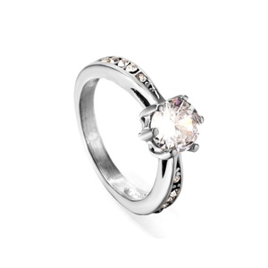 Custom Personalized Jewelry <b>Ring</b> Wedding Gift Gold Plated Stainless Steel Zircon Charm <b>Rings</b> for Women - Product Image 3