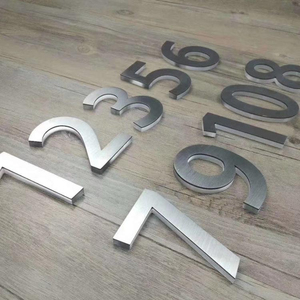 Venta al por mayor 3D de Metal de acero inoxidable de 200mm de espesor casa de gran números de dirección - Product Image 1