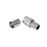 Conector RF de crimpado de enchufe macho RP TNC recto RP TNC para cable coaxial Rg213 Rg214