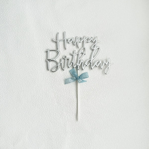 3D doppia faccia <span class=keywords><strong>felice</strong></span> compleanno torta di plastica Topperwith <span class=keywords><strong>arco</strong></span> per la decorazione della torta di compleanno - Product Image 3