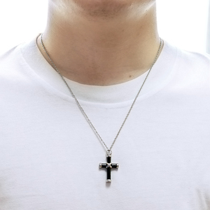 Mujeres Hombres Impermeable Cruz Colgante Acero Inoxidable Cremación Urna Colgante Collar - Product Image 4