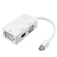 3in1 Mini DP zu VGA + HDMI + DVI ADPTOR CABLE für Mcbook