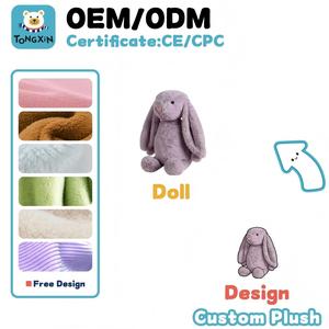 Conejo de Peluche Gris Personalizado, Animal Eléctrico Saltarín con Sonidos, para Niños y Niñas Pequeños, Regalo, Juguete de Peluche de Conejo de 7 Pulgadas - Product Image 2
