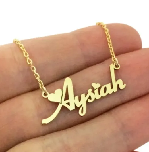 Collana con nome personalizzato collana di testo personalizzato in oro placcato in oro 18k regalo di Natale collana di testo personalizzato