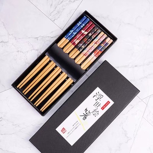 <span class=keywords><strong>Palillos</strong></span> de bambú <span class=keywords><strong>para</strong></span> <span class=keywords><strong>Sushi</strong></span>, paquete personalizado de grado alimenticio, conjunto de regalo, <span class=keywords><strong>palillos</strong></span> de madera Natural - Product Image 1