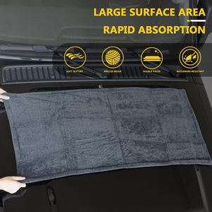 Toalla de Microfibra de Primera Calidad para Secado de Autos, 1200/1400/1600GSM, Accesorios para Lavado y Cuidado de Autos - Product Image 5