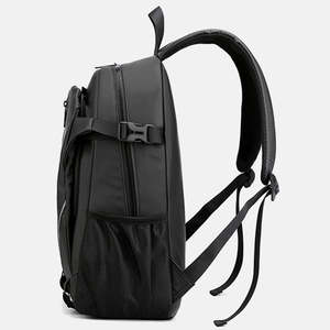 Sac à dos décontracté en nylon écologique résistant à l'eau avec fermeture éclair, léger, pour l'école, avec compartiment pour ordinateur portable en polyester - Product Image 2