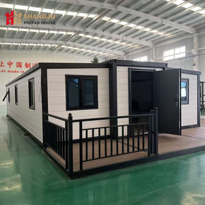 Maison conteneur à double aile personnalisable avec balcon, isolation <span class=keywords><strong>EPS</strong></span>/PU/laine de roche - Product Image 2