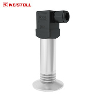 Transmisor de Presión Sanitario de Alta Temperatura Factory 131 con Conexión Tri-Clamp, Conector Hirschmann, Membrana Plana, IP65, para Gas y Alimentos