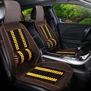 2021 Factory Explosion universal all model Refreshing sports car seat covers with wooden beads