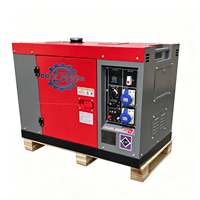 Generadores Diésel Súper Silenciosos de 5KVA, 7.5KVA, 8KVA, 10KVA con ATS, Motor Diésel Refrigerado por Aire de 12KVA, Grupo Electrógeno Insonorizado a Bajo Precio