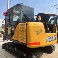 Mini-excavatrice SANY SY75C d'occasion 2024 à faible nombre d'heures, pelle hydraulique compacte SY60C SY65 SY35, petite excavatrice en stock