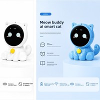 روبوت MeowPal المكتبي EchoEar Xiao Zhi للتحكم الصوتي بالذكاء الاصطناعي، رفيق ذكي على شكل حيوان أليف لطيف، مع ميزة DeepSeek للحوار الذكي ومؤقت بومودورو