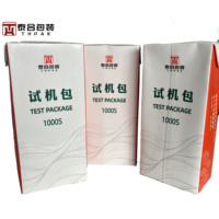 Emballage en carton de jus aseptique tailles 125mL-1000mL Base en brique recyclée en relief avec stratification mate brillante Type de dossier 1000ML