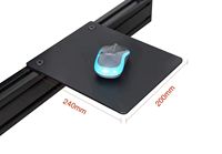 Plateau de souris et support de frein à main en profilé aluminium industriel pour simulateur de course DIY, vendus séparément, pour simulateurs de course et plateaux de souris d'ordinateur