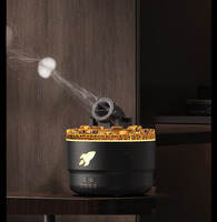Diffuseur d'arômes volcanique Unique 2024 en forme de méduse de lave, design canon portable, humidificateur à brume froide pour huiles essentielles