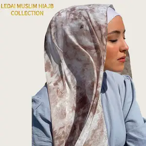 Modest fashion chiffon scarf spring summer cool hijab shawls for Muslim women Ethnic scarves and shawls