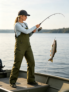 Pantalon de pêche pour femme OEM, taille et couleur personnalisées, imperméable et respirant, pantalon de pêche à la ligne - Product Image 1