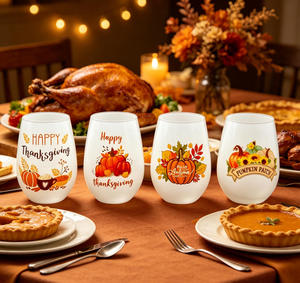 <span class=keywords><strong>Verres</strong></span> <span class=keywords><strong>à</strong></span> <span class=keywords><strong>vin</strong></span> sans pied personnalisés de qualité supérieure avec motif Halloween – Jolies coupes en forme d'œuf pour les fêtes - Product Image 5