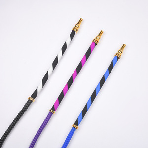 Nueva Manguera de Narguile Árabe con Manos Libres, Tubo de Silicona Flexible en Forma de S, Tubo de Metal para Colgar en el Cuello para Narguiles, Manguera de Aleación para Shisha - Product Image 2