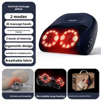Dispositif de soutien dorsal, coussin de massage cervical et lombaire, coussin chauffant électrique pour le cou et les épaules, oreiller de massage Shiatsu