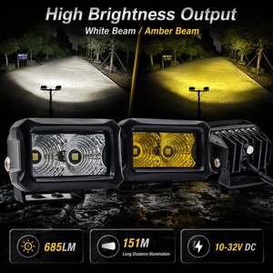<span class=keywords><strong>Mini</strong></span> projecteur de travail LED 2,5 pouces 7W 12-32V <span class=keywords><strong>OSRAM</strong></span> P8 Blanc Ambre Faisceau Concentré et Diffusé pour Moto VTT SUV Camion - Product Image 4