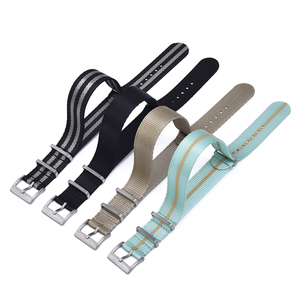 ג 'ילונג באיכות גבוהה חלקה ניילון שעון רצועה מספר גדלים וסגנונות 20mm 22 מ "מ החלפת רצועה שעון - Product Image 1