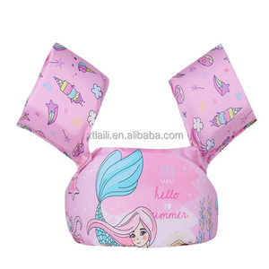 Anillo de natación para niños de dibujos animados equipo de círculo de brazo flotante para bebés con <span class=keywords><strong>chaleco</strong></span> de flotabilidad para aprender a nadar - Product Image 1