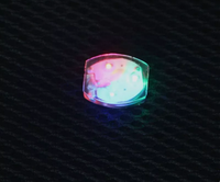 2024 Mini lumières LED rondes multicolores étanches clignotantes LED chaussures lumière pour vêtements et chaussures