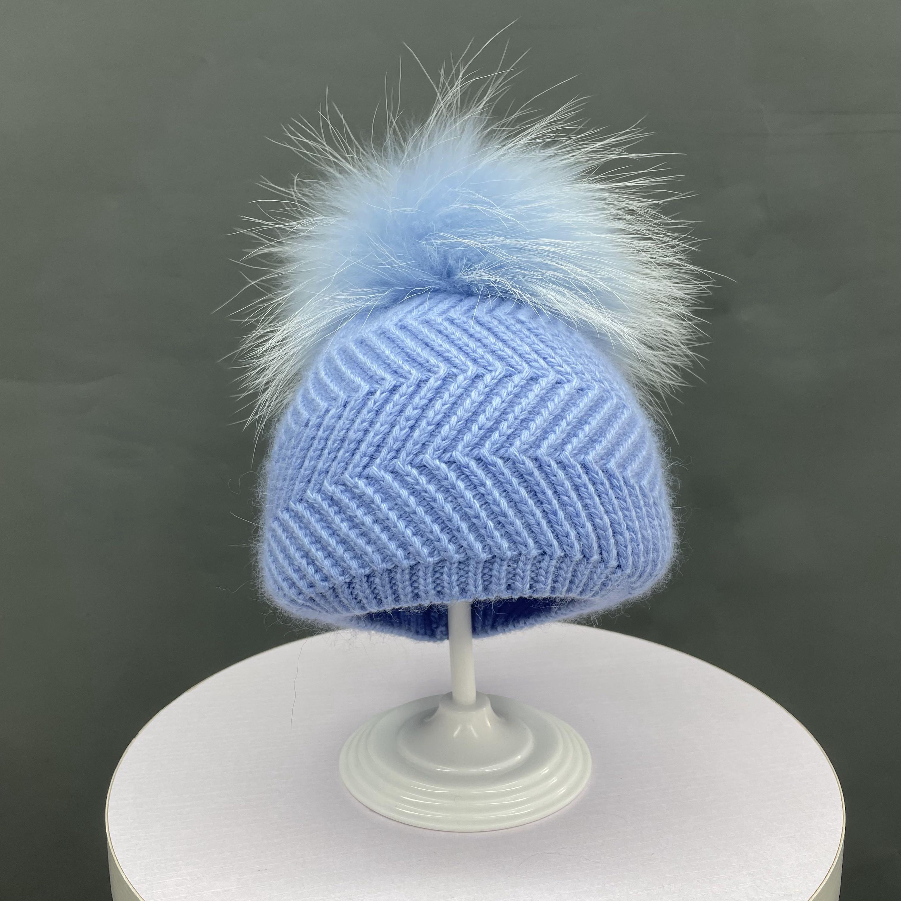 Boule de poils simple bleu clair