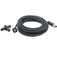 IP68 Yamaha Moteur Interface Marine NMEA 2000 Power-tap T-splitter Câble De Soudage Fil Mâle Prise Étanche M12 Connecteur 5 Broches