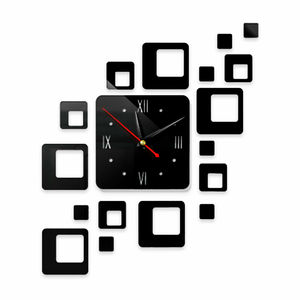 <span class=keywords><strong>Horloge</strong></span> murale 3D miroir acrylique auto-adhésif de Style moderne, <span class=keywords><strong>horloge</strong></span> murale <span class=keywords><strong>autocollante</strong></span> pour la décoration de la maison - Product Image 1
