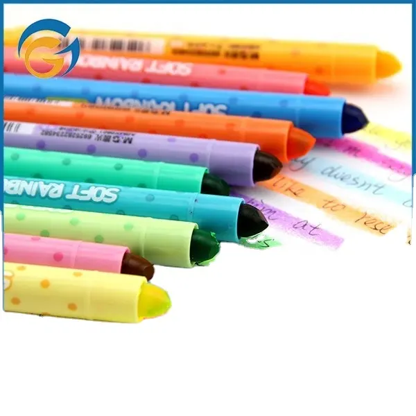 Solid Highlighter Marker Crayon Highlighter Pen