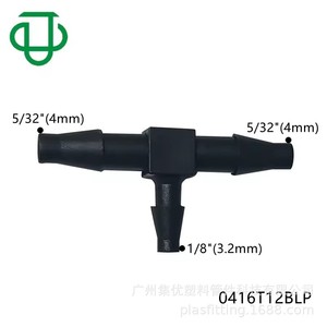 Conector en T de Plástico PP JU Plas Fitting, Reductor, 1/8 X 5/32 pulgadas, Conector de Rosca para Transferencia de Fluidos - Product Image 5