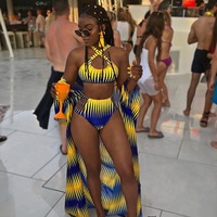 Sexy Striped Bikini Set for Women, Cover Up, Beach Wear