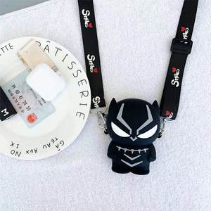 Spider-Man dessin animé Anime enfants silicone voyage porte-monnaie garçons sacs à bandoulière - Product Image 5