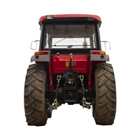 Maquinaria Agrícola Resistente, Tractor Turboalimentado de 80HP con Tracción en las 4 Ruedas, con Caja de Cambios y Rodamientos para Operaciones Agrícolas Globales