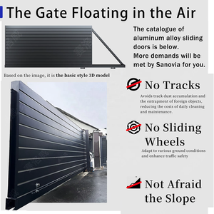Oferta Especial: Portones Correderos Automáticos <span class=keywords><strong>de</strong></span> Aluminio con Recubrimiento en Polvo para Entrada <span class=keywords><strong>de</strong></span> Vehículos, Modernos y <span class=keywords><strong>de</strong></span> Privacidad, para Casa y Jardín - Product Image 3