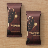 Sachets en aluminium recyclable personnalisés, sachets de chocolat, sachets scellés à l'arrière, emballage anti-odeurs, sachets pour glaces, bonbons