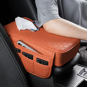 Coussin de coude de console centrale à extension universelle avec <span class=keywords><strong>mouchoir</strong></span> de poche Support de téléphone en tissu Organisateur de rangement Boîte d'accoudoir de <span class=keywords><strong>voiture</strong></span> - Product Image 4