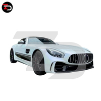 Kit carrosserie style AMG GTR avec pare-chocs avant, calandre principale, pare-chocs arrière, jupes latérales et spoiler pour AMG GT GTS C190 R190