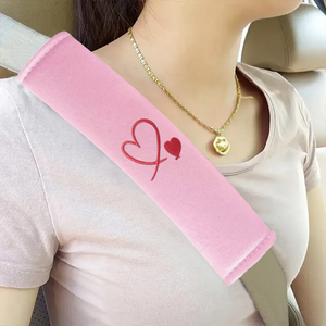 YECAI Copri Cintura di Sicurezza Auto con Ricamo a Cuore, Morbida Imbottitura Protettiva per Spalle, Accessori Interni Auto Universali - Product Image 5