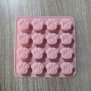 Molde de Silicona de Grado Alimenticio con Forma de Pata de Gato de 16 Cavidades, Molde 3D para Jabón, Herramienta para Hornear y Resina DIY - Product Image 4
