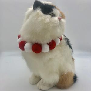 Personalizado lindo nuevo dulce Markron Color lindo mascota Collar perro Bola de felpa Collar con campana Collar para mascotas para gatos y perros pequeños - Product Image 6