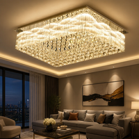 JYLIGHTING Vente en gros de luminaires de plafond en cristal LED personnalisés de style nordique pour mariage, hôtel, décoration de salon de luxe