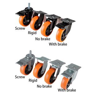 Industrielle Schwerlast-Lenkrollen vom Hersteller, 4 Zoll, mit Doppel-Kugellager und Bremse, für Transportwagen - Product Image 5