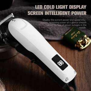 Tondeuse à cheveux électrique sans fil portable professionnelle pour hommes, machine de coupe de cheveux rechargeable, tondeuse à barbe - Product Image 3