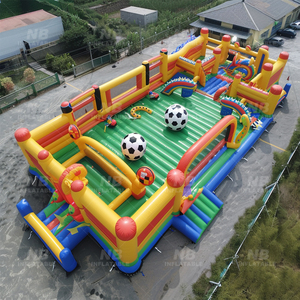 Playground Football Theam Amusement Park Kids Slide House Castle Inflatable Bouncer Inflatable Obstacle Course Inflatable Obstac - Product Image 2