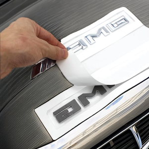 Letras 3D ABS Cromadas en Negro Brillante para Coche, Emblema Trasero Mercedes-4MATIC, Pegatinas, Insignia, Calcomanía C63S, Estilo Fan Club - Product Image 2