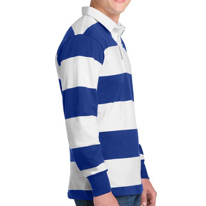 Polo de rugby personnalisé de haute qualité, impression par sublimation, 100% coton, manches longues, pour hommes - Product Image 2